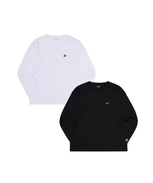 스몰 체리 스탠다드 롱 슬리브 티셔츠 투팩 [멀티]