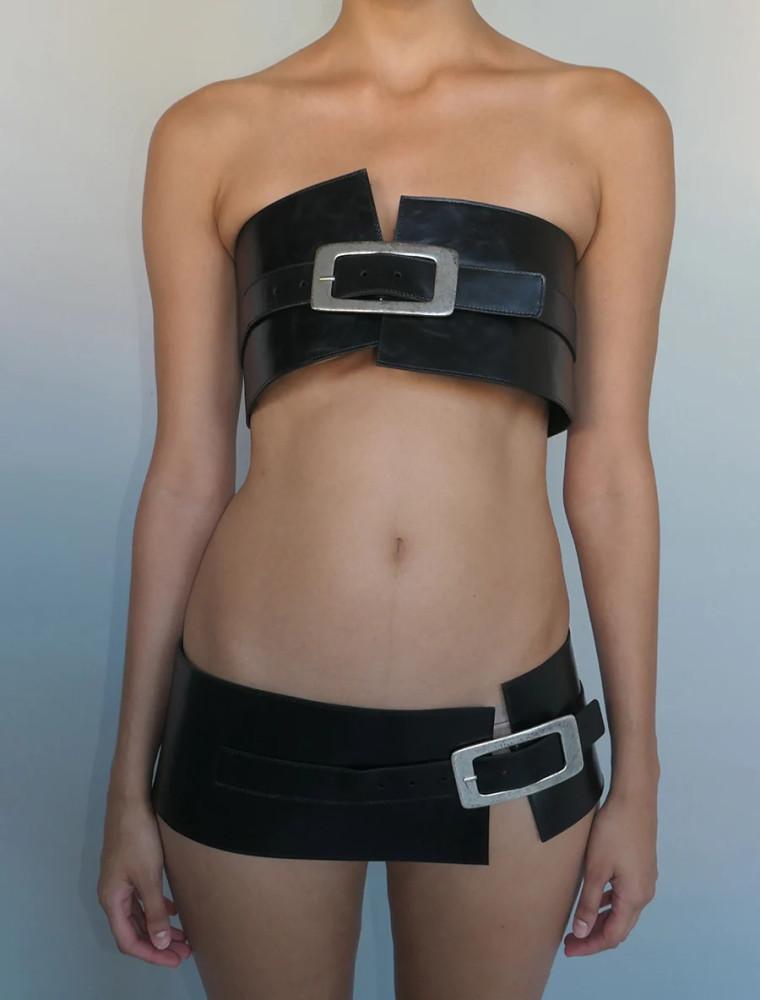 [Paloma wool] 팔로마울 로미나 와이드 레더벨트 no 1757 Romina