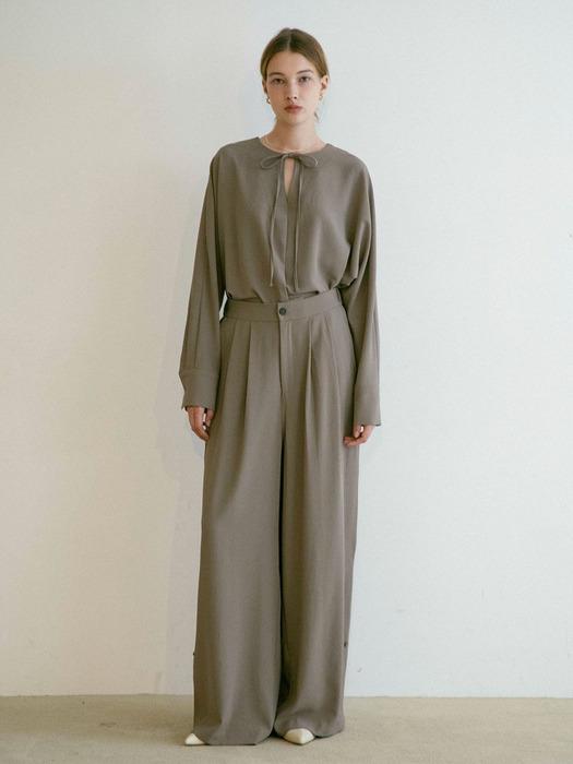 2-Way Wide Pants (Beige)