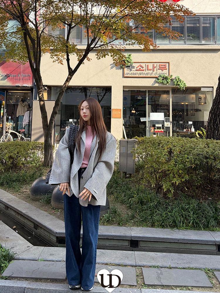 uD*유어세미와이드부츠데님