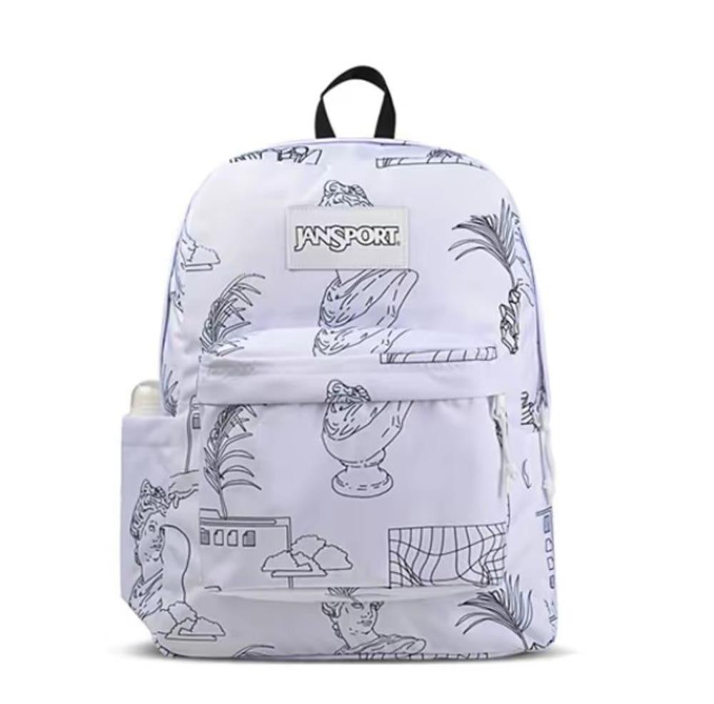 잔스포츠 백팩 슈퍼브레이크 드로잉 빈티지 노트북 책가방