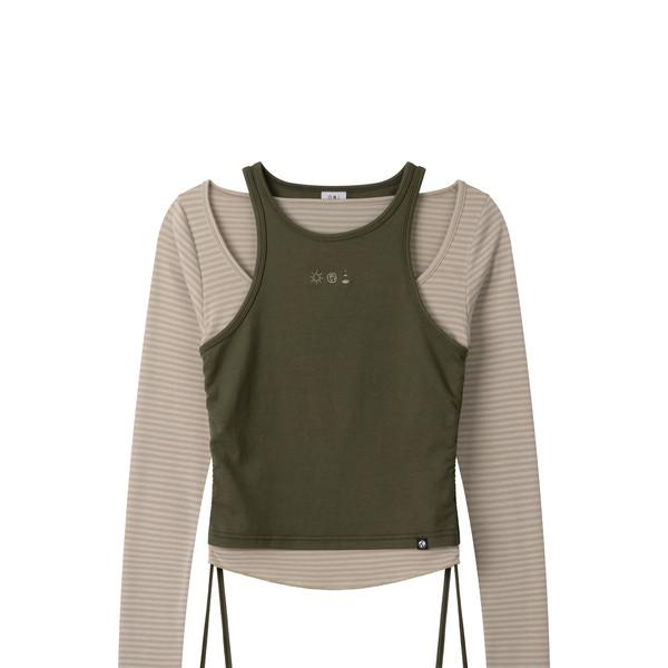 TWIN LAYERED LONG SLEEVE (KHAKI)