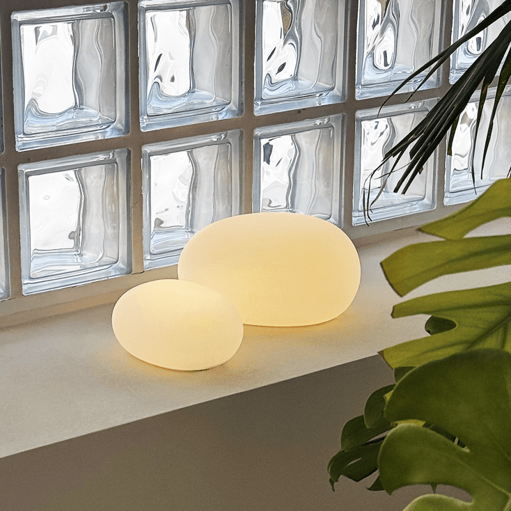 [SMALL] 더페블 LED 오브제 램프 충전식 무선 터치 3단 실리콘 무드등