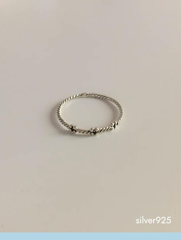 weeny flower ring (silver925)