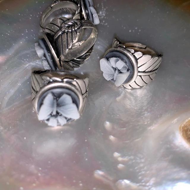 [당일발송] Cameo butterfly ring