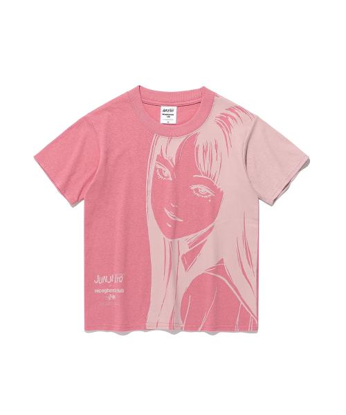 JUNJI ITO MANIAC TOMIE SILHOUETTE MINI TEE_PINK(NG2FMFT580B)