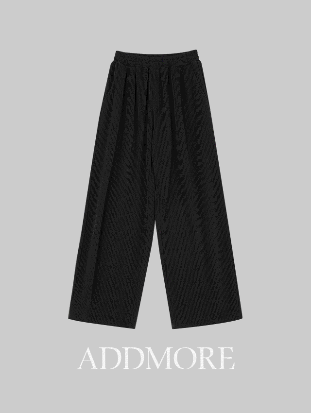 ADDMORE - [☃️트레이닝팬츠/와이드팬츠][에드모어] mps857 이즈 코듀로이 와이드 밴딩팬츠