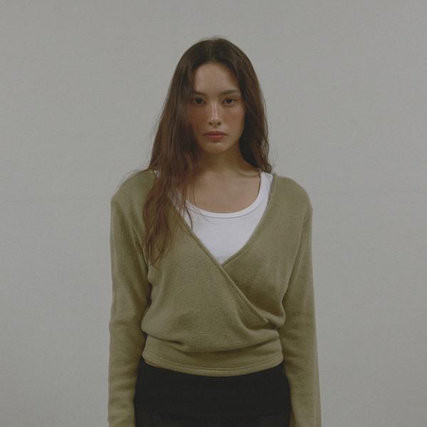 SOFT WRAP KNIT T (KHAKI)