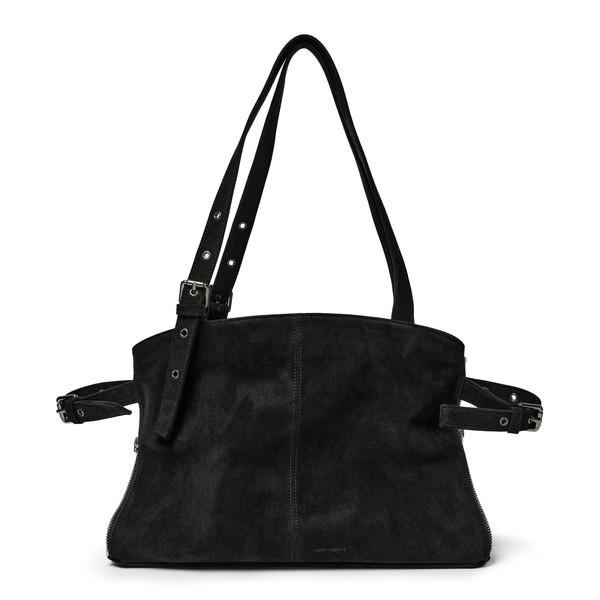 지퍼쇼퍼백 zipper shopper bag M suede black