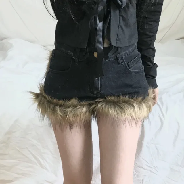 rachel fur short pants 레이첼 퍼 숏팬츠