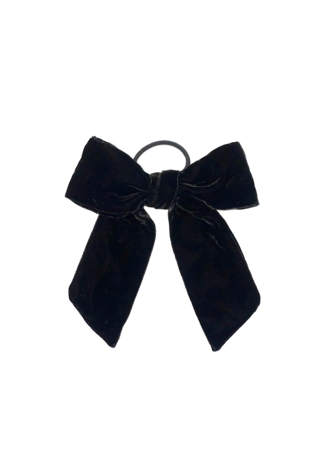 Velvet ribbon hair tie