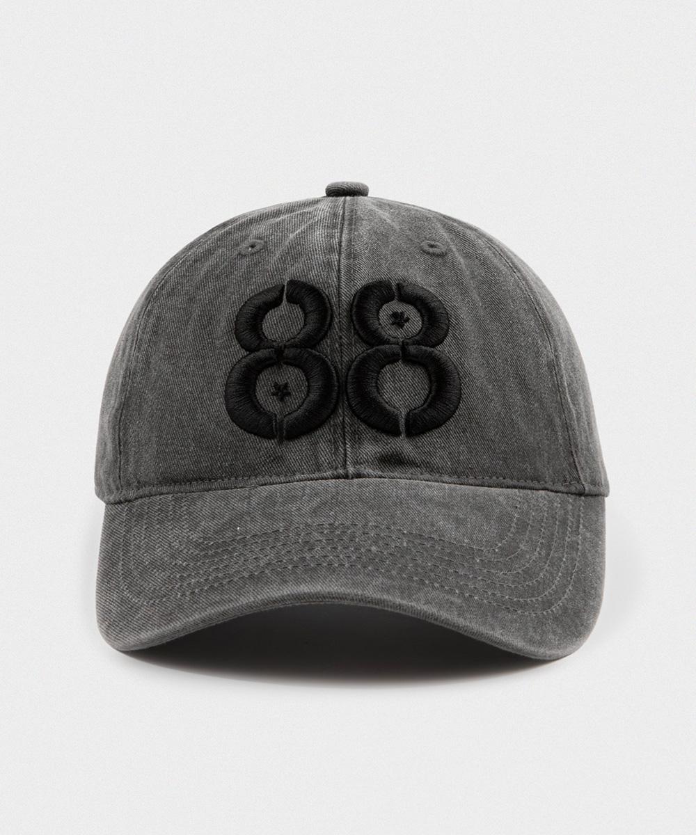 88eight Peach Ball Cap (CHARCOAL)