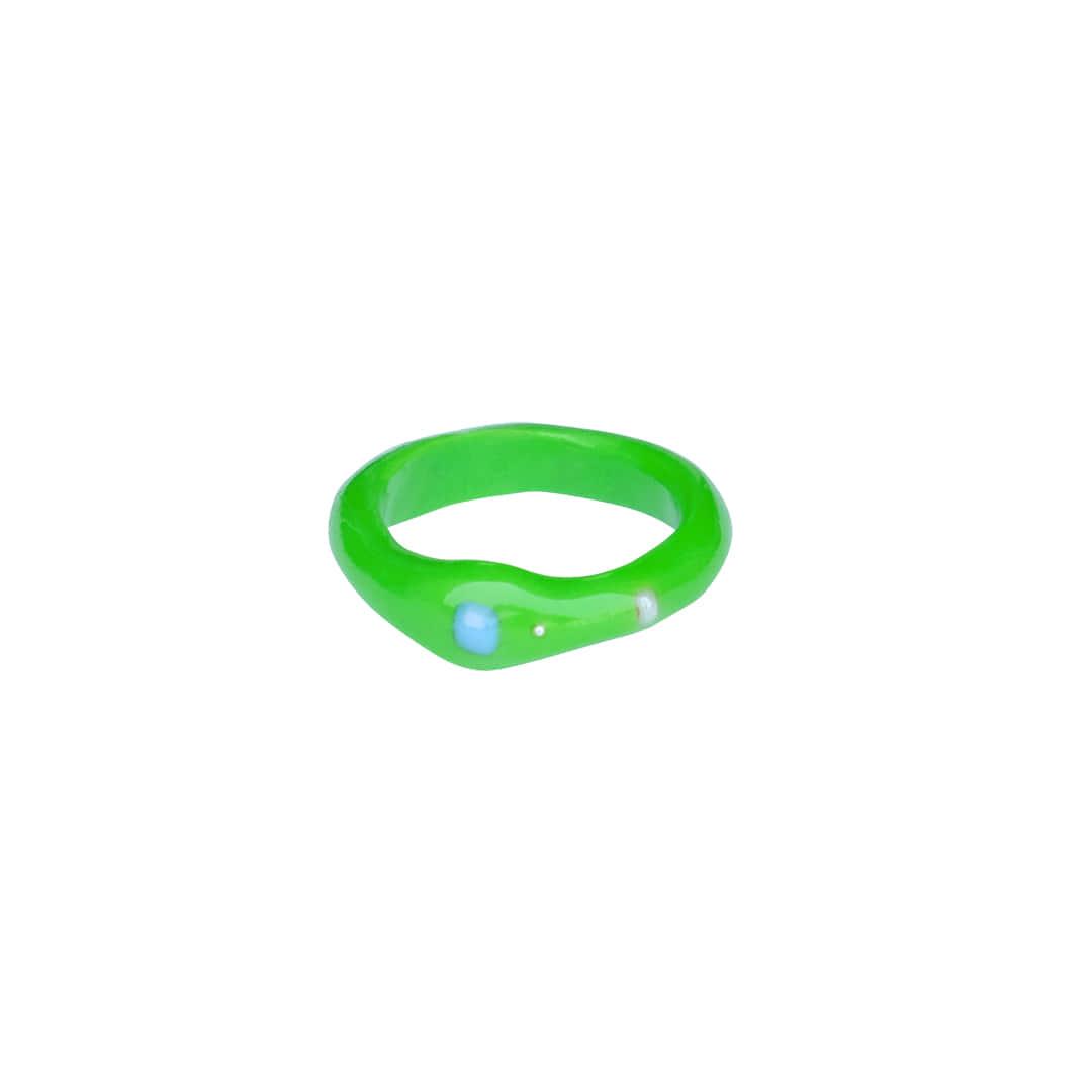 fresh green apple ring