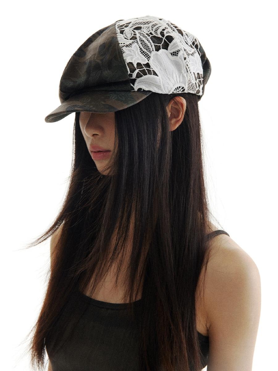 CONP Vintage Camo Lace Beret