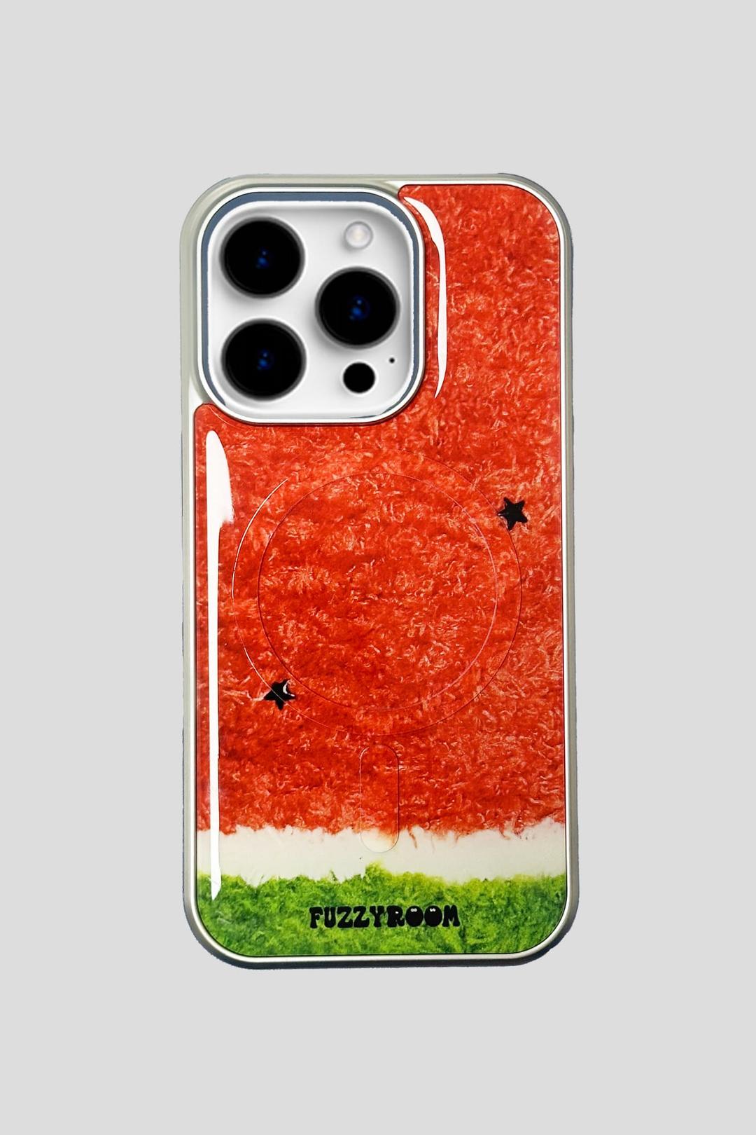 퍼지 수박 에폭시 실버 폰