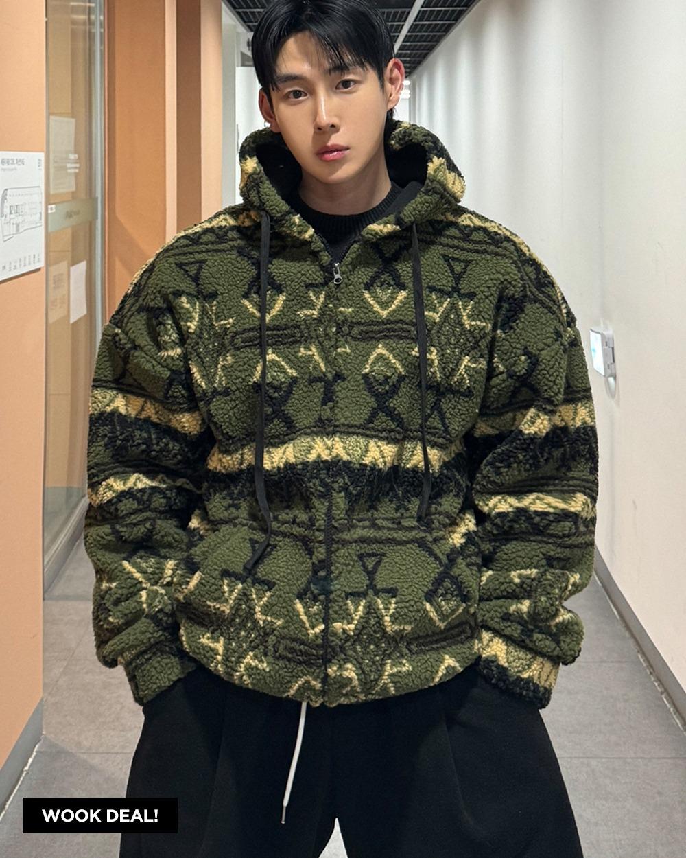 [욱딜] 해비 노르딕 양털 후드