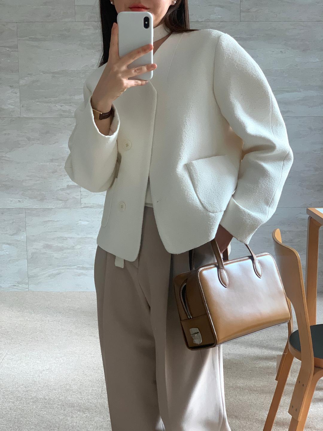 볼륨 트위드 자켓