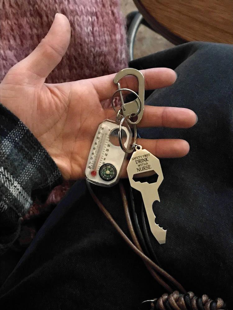 하이 컴퍼스 키링 1C