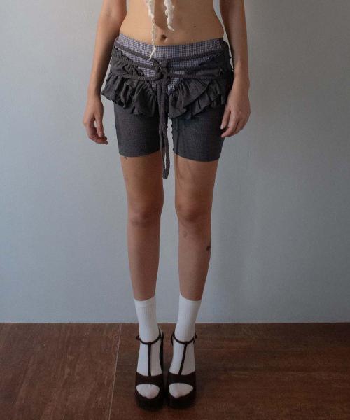 Braided Cottage Skort Charcoal