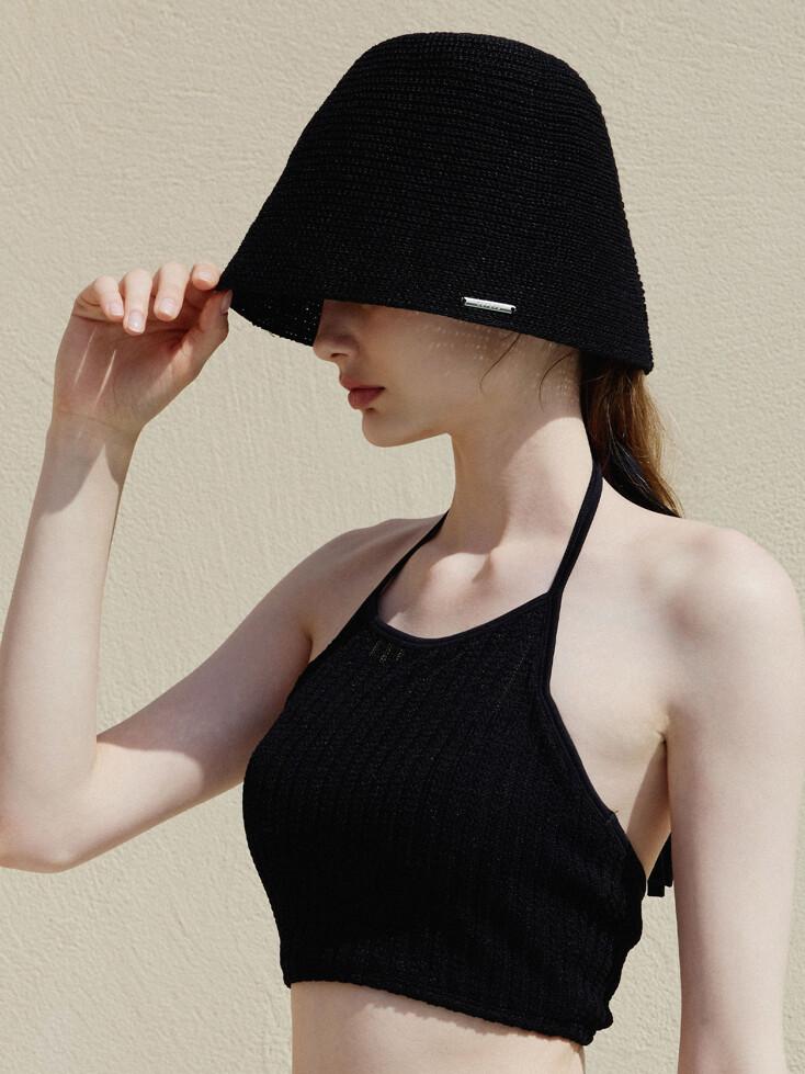 MONET : 모네 라탄 버킷햇 (2color)