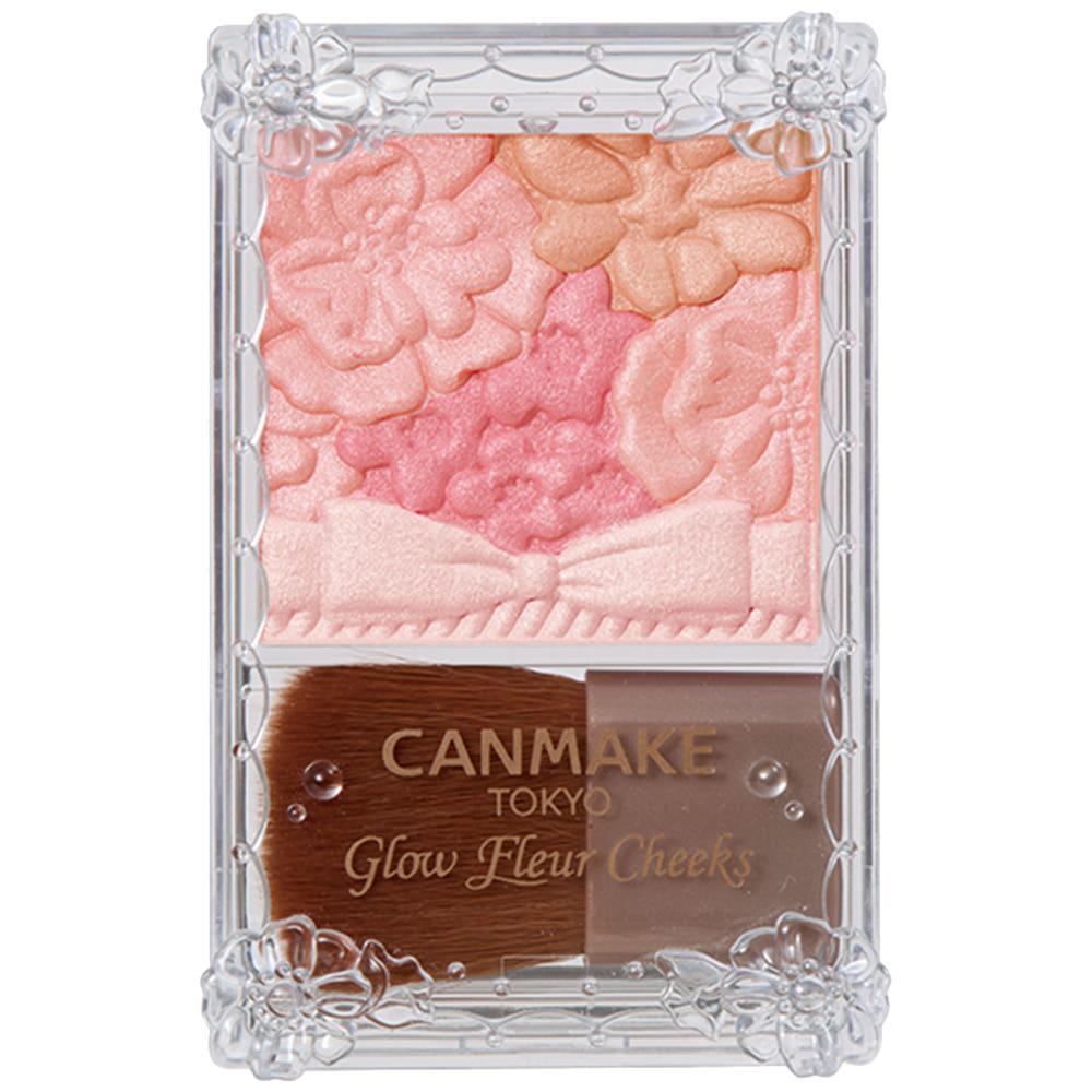 일본 캔메이크 블러셔 글로우 플뢰르 치크 볼터치 01 피치