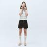 W COLORED DENIM SHORTS dark purple