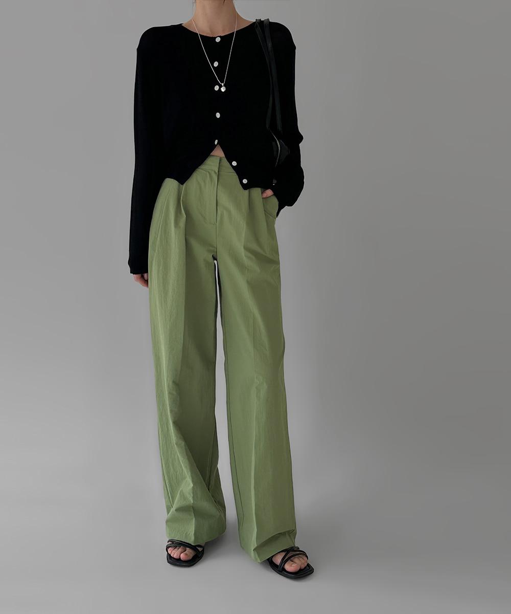 클로버 나일론 슬랙스 팬츠