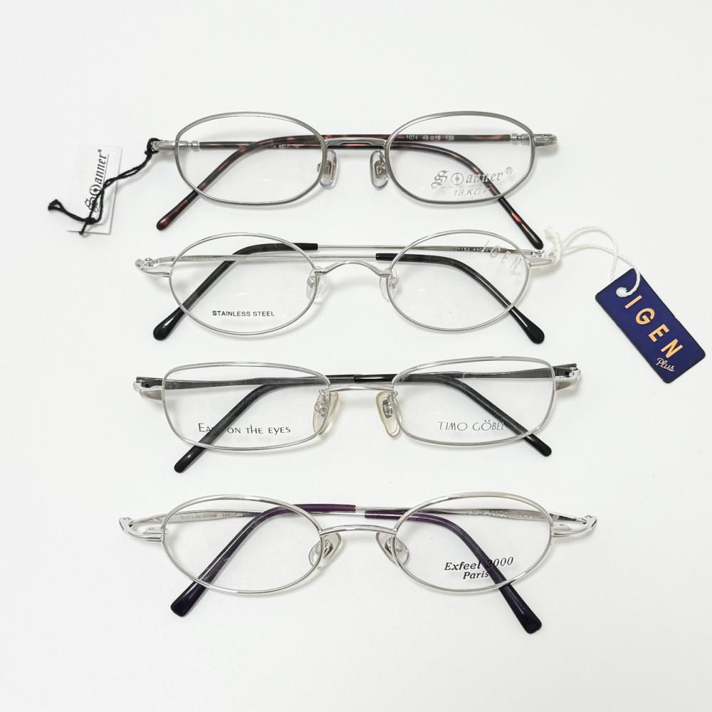 [중고] 클래식 실버 빈티지안경 #2 데드스탁