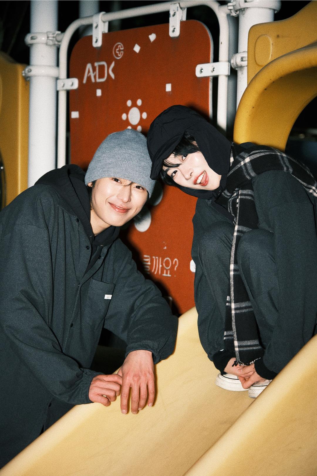 (남녀공용) cozy moon pajama set _ long (black)