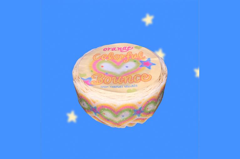 [더푸리빌리지] 더푸리빌리지 다이컷 마스킹테이프 ver.1_컬러풀바운스오렌지