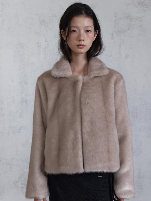 CLASSIC FUR JACKET (SILVER BEIGE)