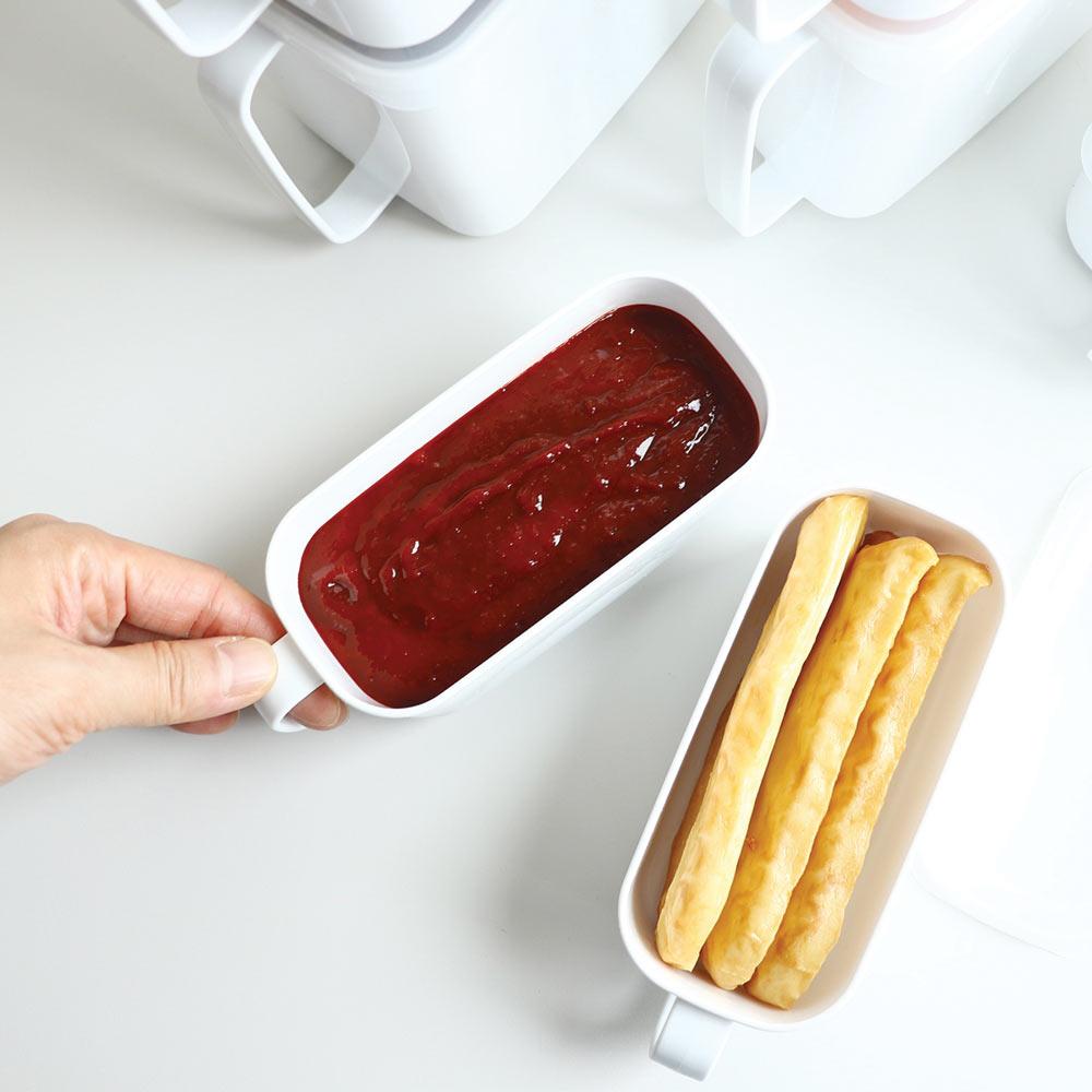 고추장통 된장통 소분용기 손잡이밀폐용기 400ml(슬림)