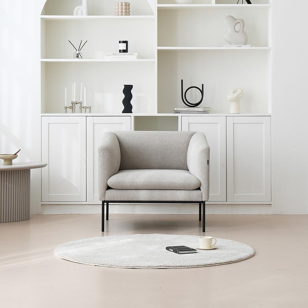 컴포드 핏 1인 이지클린 패브릭 소파