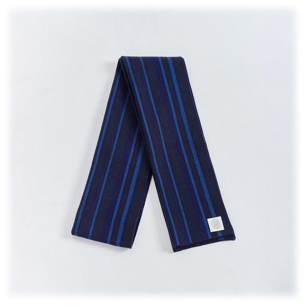 REVERSIBLE STRIPE MUFFLER (NAVY)