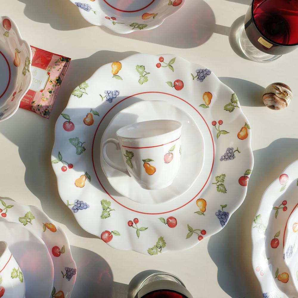 [빈티지] 아코팔 프루트 디너 플레이트 ﻿소소한식탁