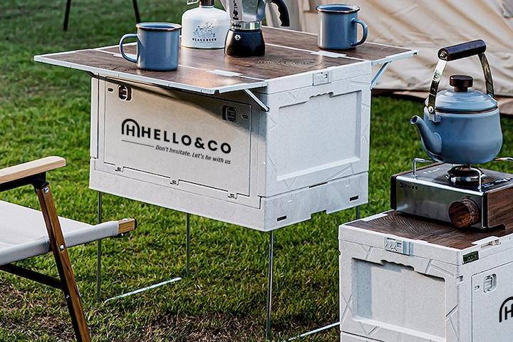 테이블로도 쓸 수 있는 수납박스 폴딩박스 트렁크정리함 캠핑박스