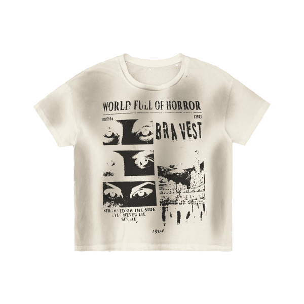 White Horrors Vintage Tee