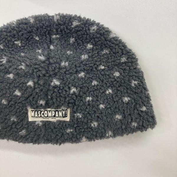 Dot dumble fleece beanie (gray)