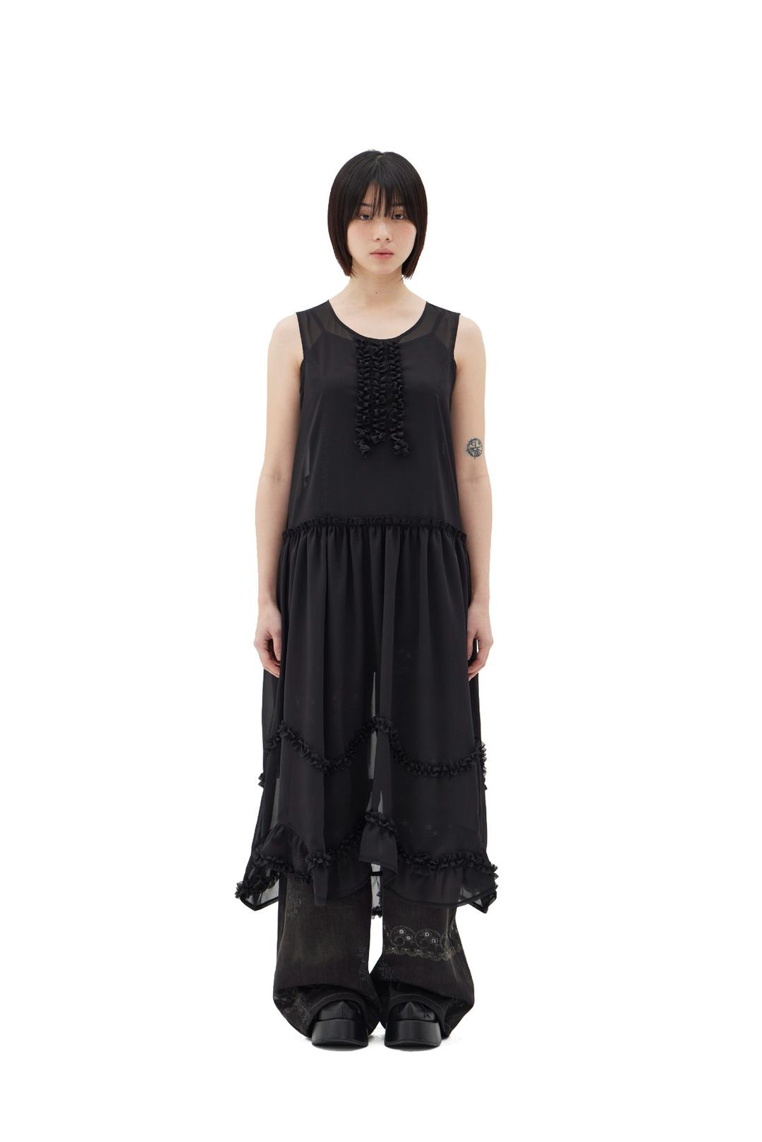 PETAL DRESS (BLACK)