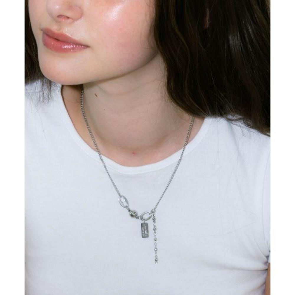 PEARLY MORE 마그넷 체인 드롭 써지컬 목걸이 209323