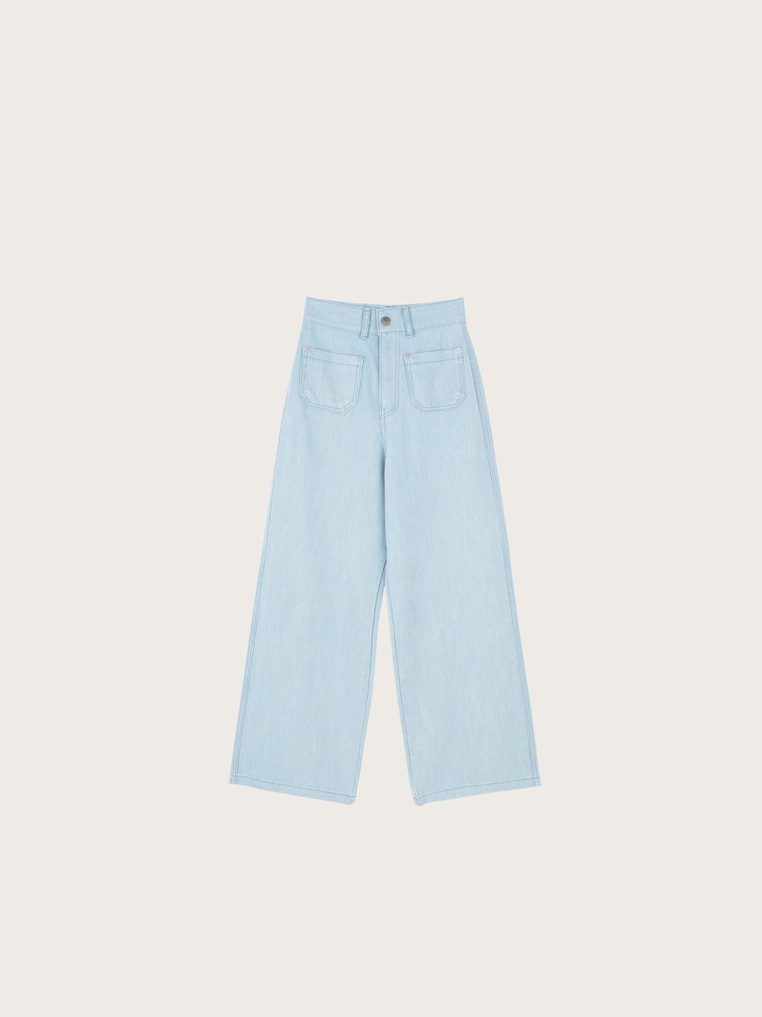 글로이 와이드 팬츠[LIGHT BLUE]*오늘 출발