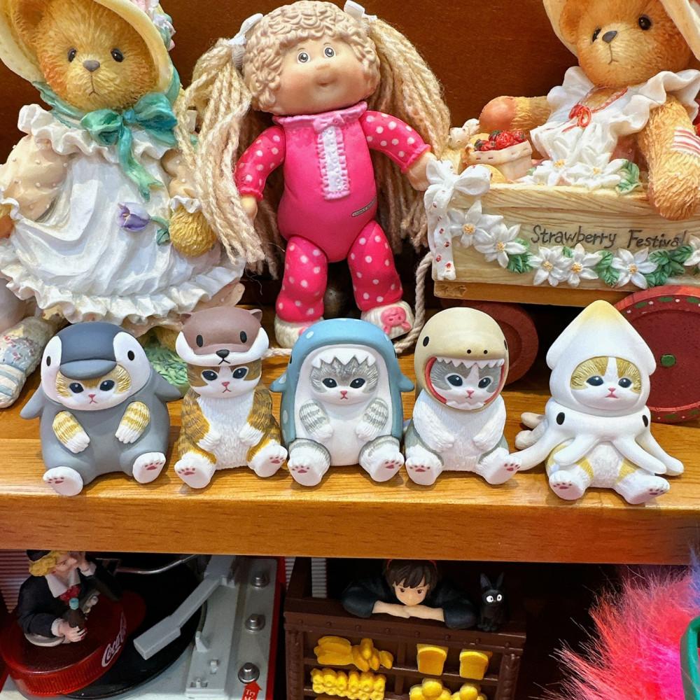 모프샌드 mofusand 피규어 앉은 바다생물 코스튬 고양이