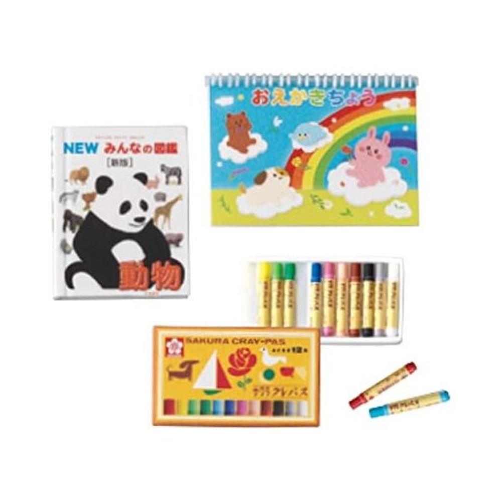 리멘트 푸치샘플 그 시절 나와 사쿠라 크레파스.미니어처 소품 풀박스 8개입