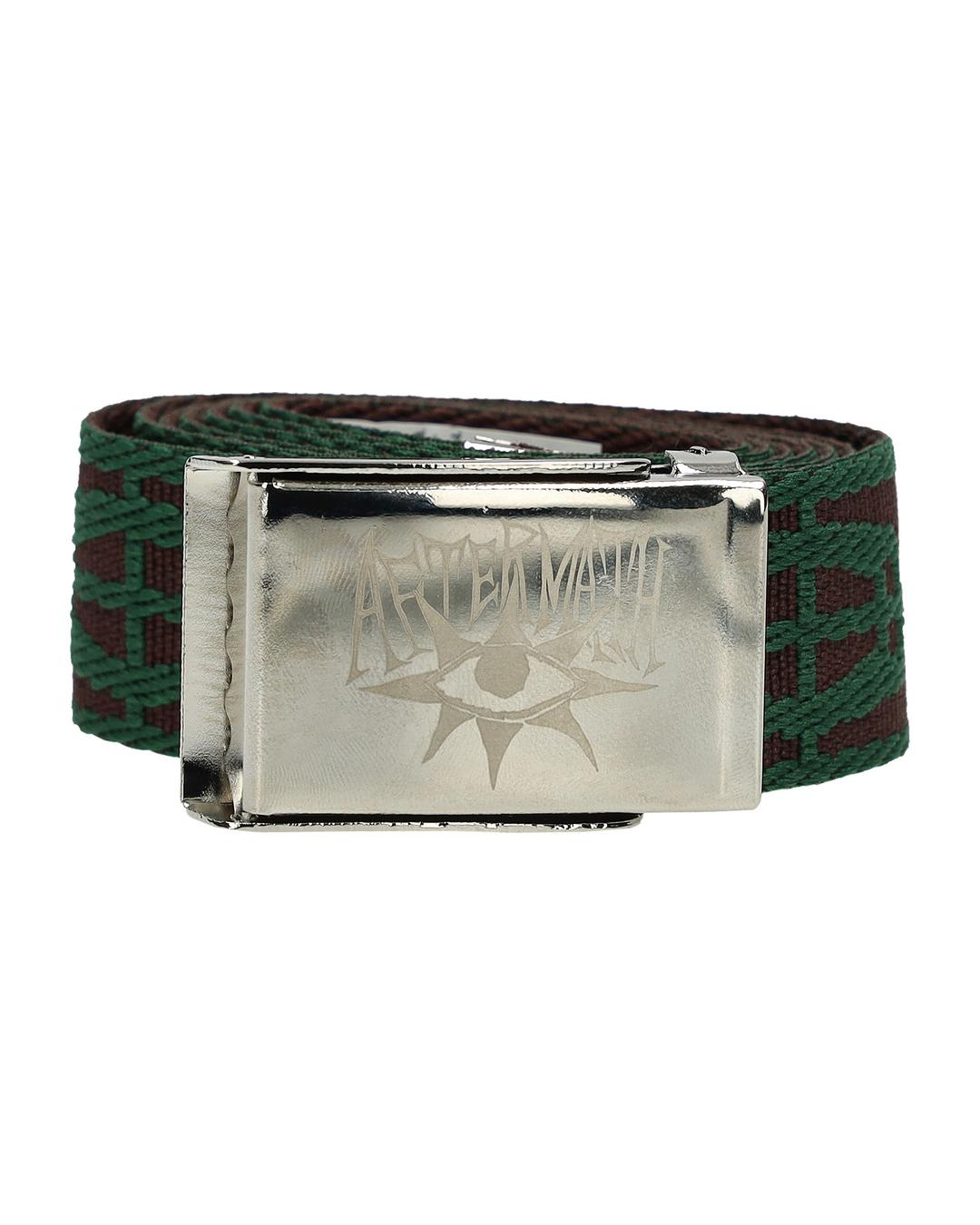 GRAPHIC WEBBING BELT (Brown)