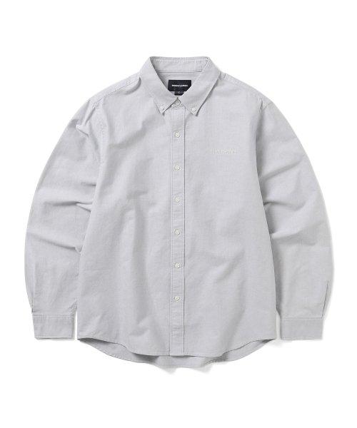 T-Logo Oxford Shirt Grey