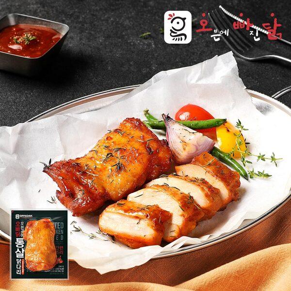 오빠닭 시그니처 오븐구이 통살 닭다리 양념바베큐 100g