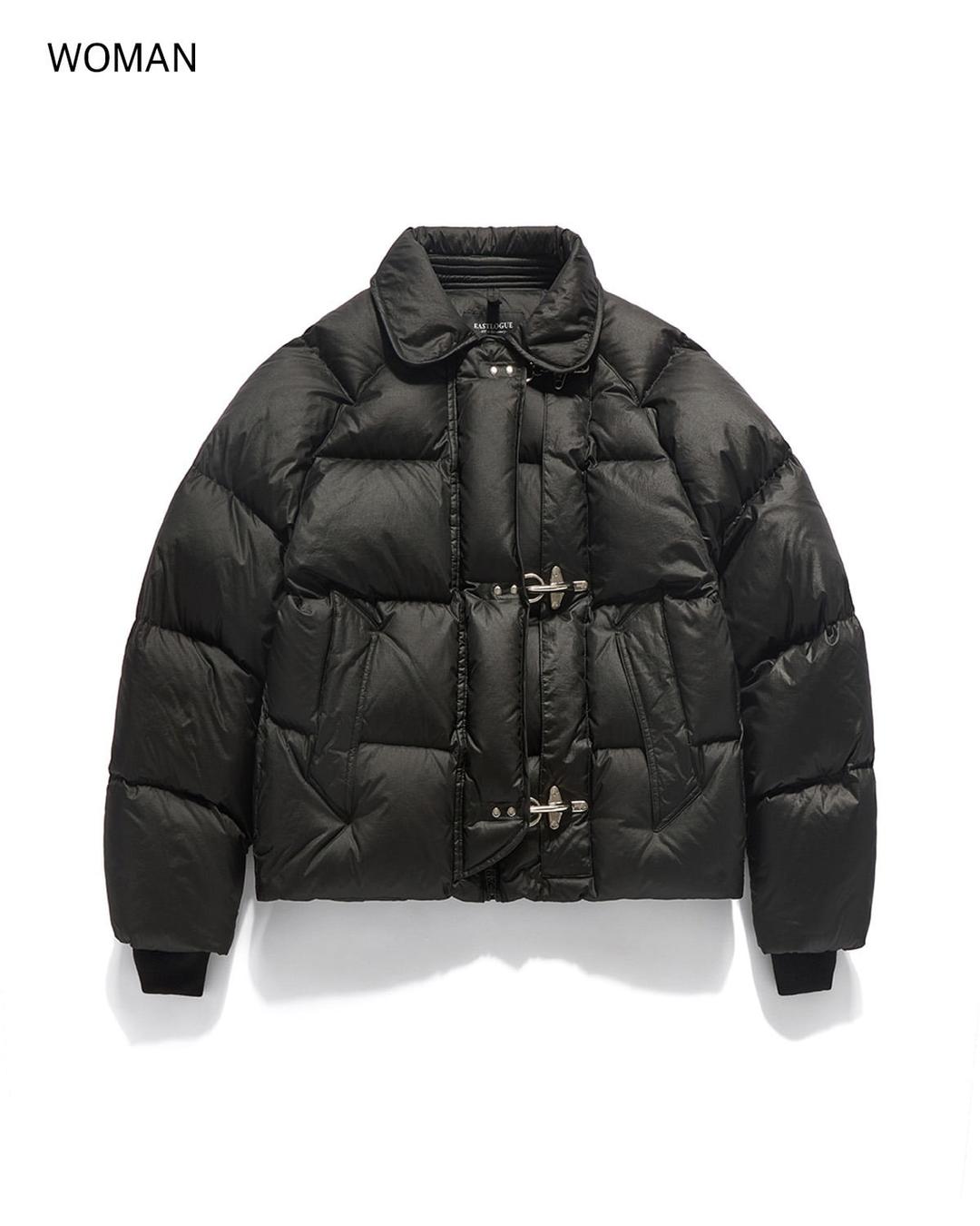 (WOMAN) FIREMAN SHORT DOWN JACKET / BLACK