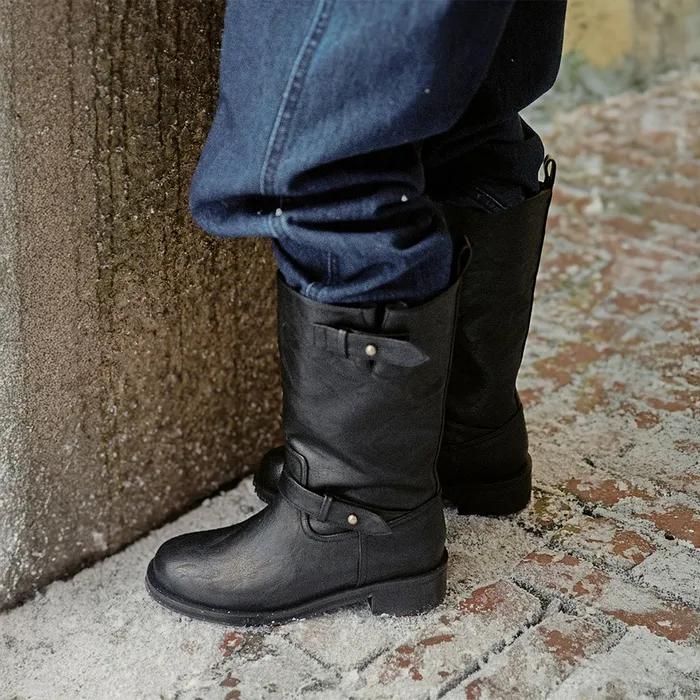 OSTIN MIDDLE BOOTS (2colors)