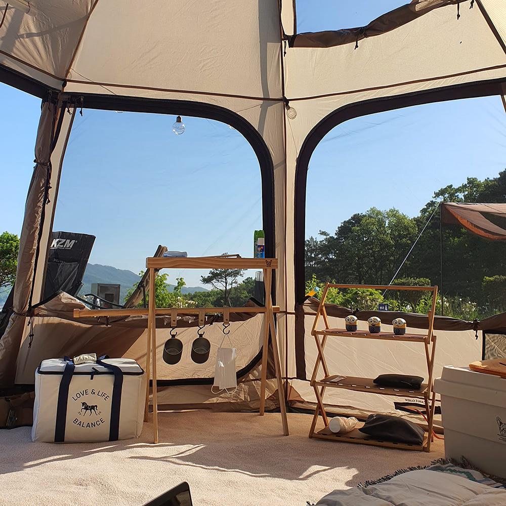 더이든 이그니스L쉘터 전체 호환 러그 캠핑카페트 텐트러그 8각 지퍼연결