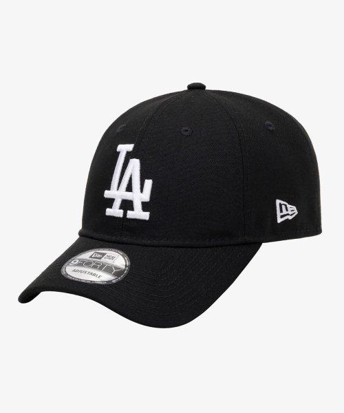 MLB 베이직 LA 다저스 언스트럭쳐 볼캡 화이트 온 블랙
